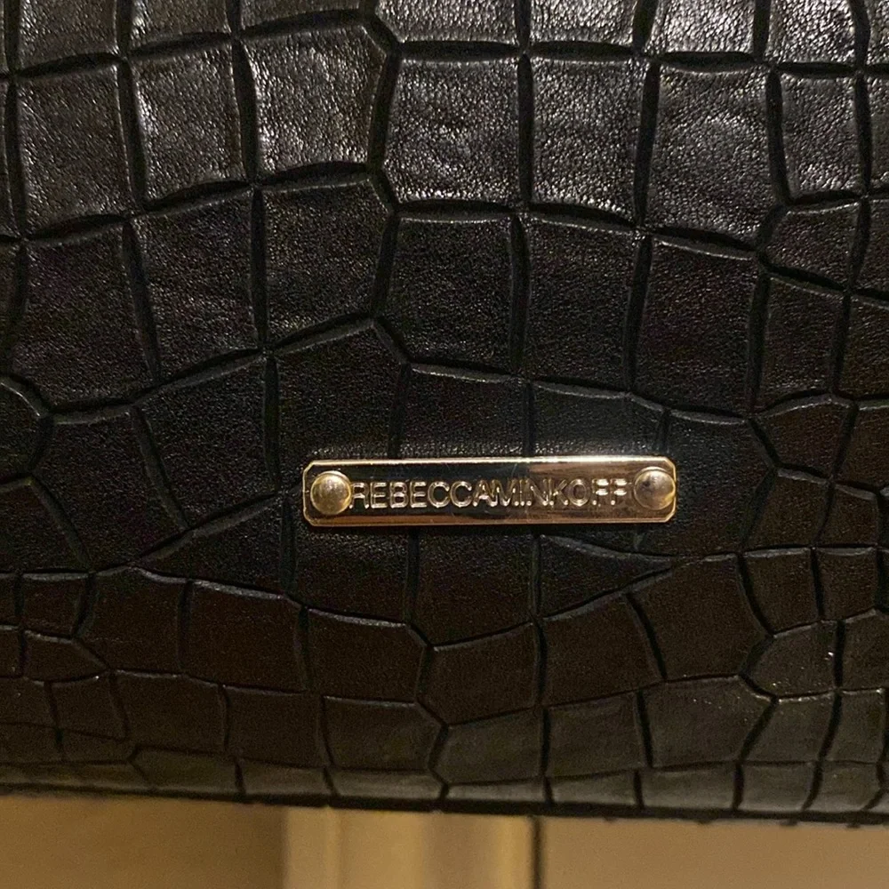 Rebecca minkoff large mock croc perry satchel